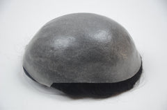 high quality human hair thin skin pu knots men toupee