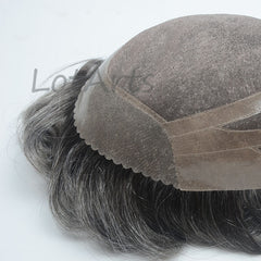 Breathable Mono Lace Oscar Type Toupee Human Hair System Men Toupee
