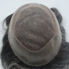 Breathable Mono Lace Oscar Type Toupee Human Hair System Men Toupee