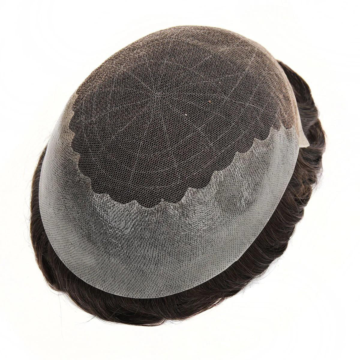 Stock Human Hair for Men Human Hair Q6 Toupee Invisible Hairline Men Toupee