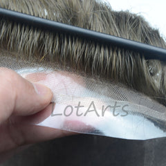 Wholesale Oct Lace Real Hair Men Hair Piece Wigs Toupee