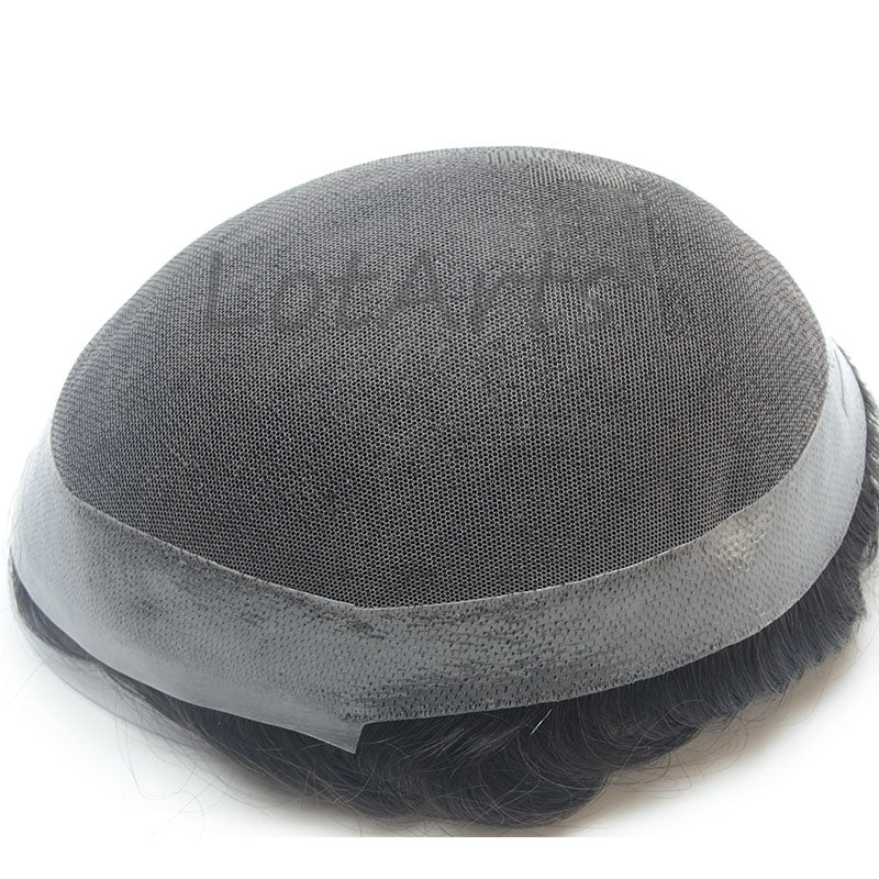 Australia men toupee Remy Hair and Human Hair Material Lace Men's Toupee in Stock