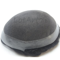 Australia men toupee Remy Hair and Human Hair Material Lace Men's Toupee in Stock